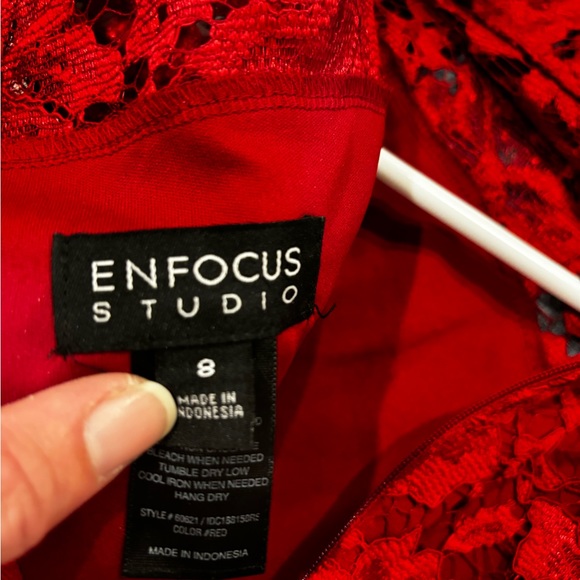 Red Lace Dress - Picture 4 of 4